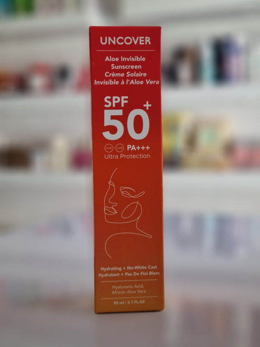 Uncover Aloe Invisible Sunscreen SPF50+ PA+++